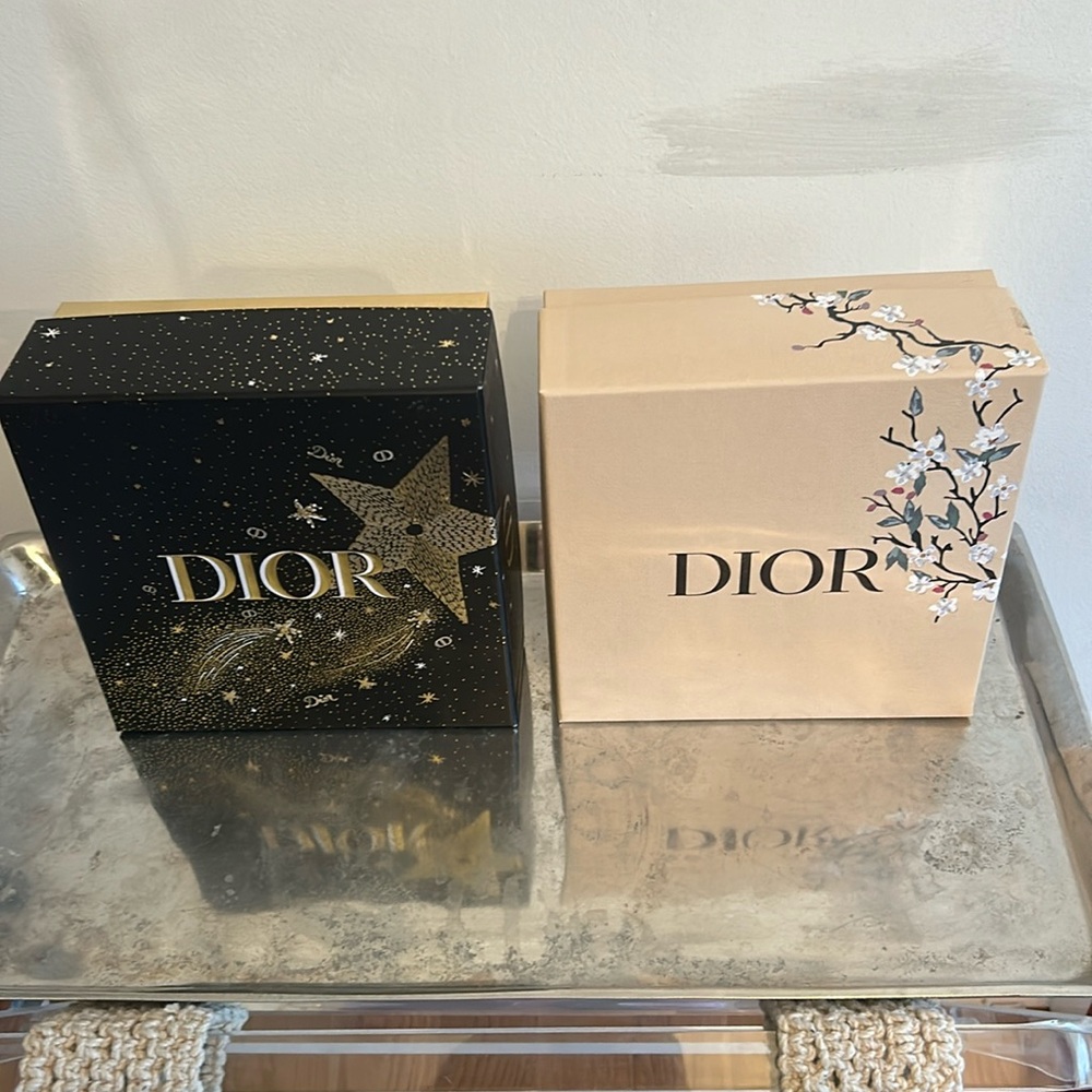 Dior empty boxes